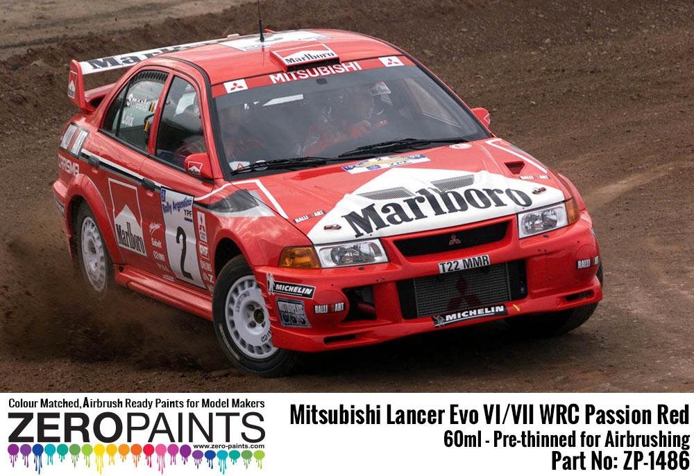 Peinture Zero Paints ZP-1486 Mitsubishi Lancer Evo VI WRC Rouge Passion 60 ml