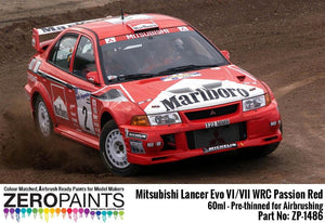 Peinture Zero Paints ZP-1486 Mitsubishi Lancer Evo VI WRC Rouge Passion 60 ml