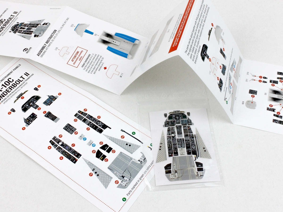 Red Fox Studio QS-32144 A-10C Thunderbolt II Updated full interior for Trumpeter 3D colored resin IP 1/32 – imagen 5