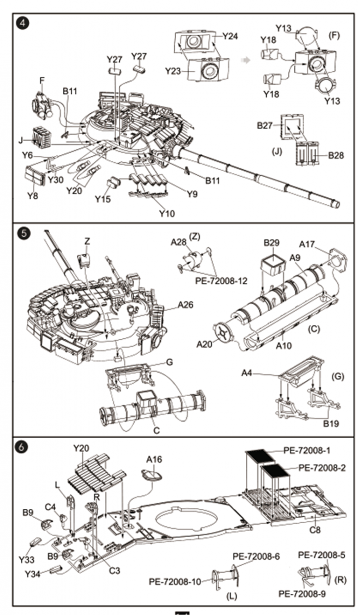 Modelcollect UA72193 Soviet T-80 Main Battle Tank 1970S-1990S N in1 1/72 – immagine 10