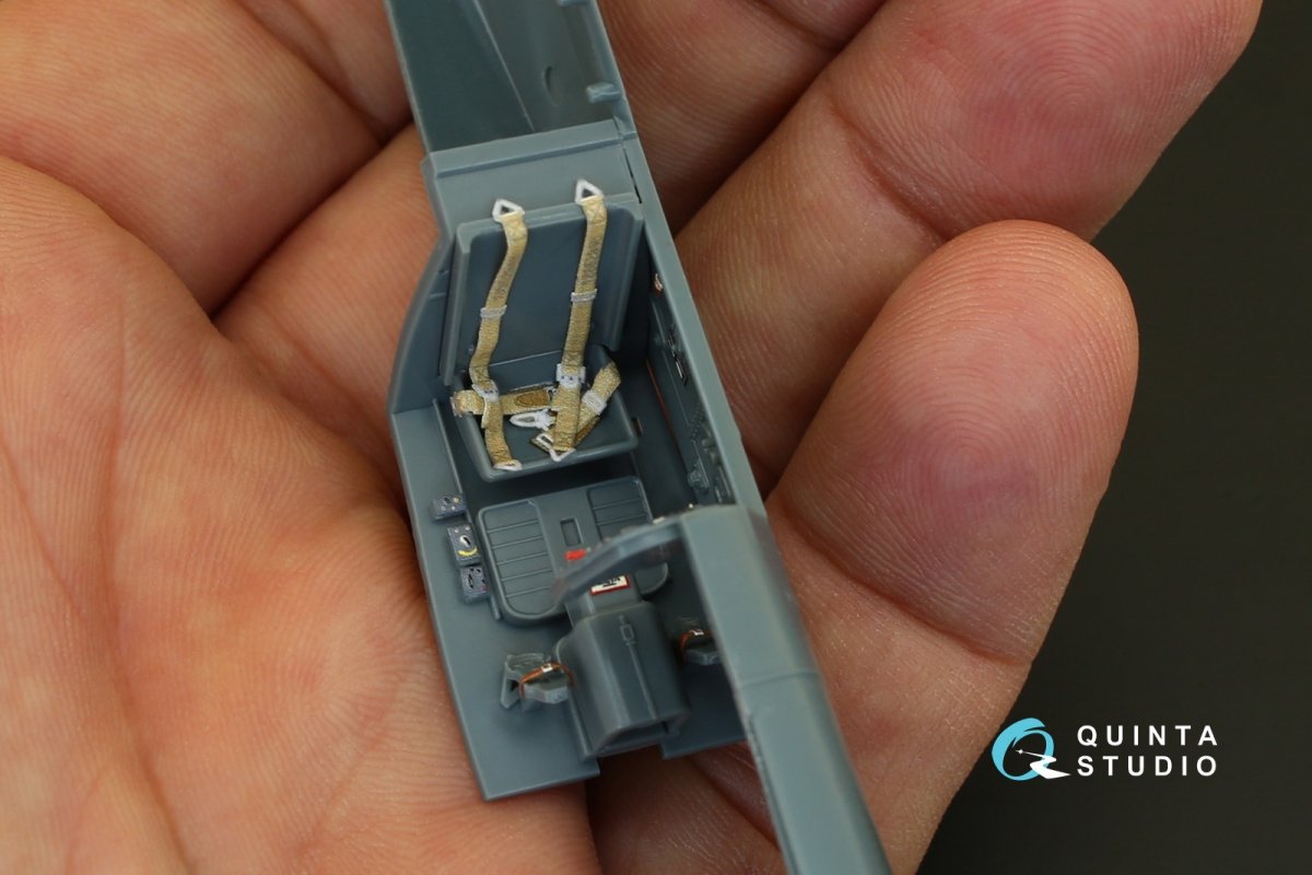 Quinta Studio QD48075 Bf-109G-2 3D-Printed &amp;amp; colored Interior on decal paper (for Eduard kit) 1/48 – image 8