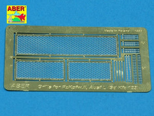 Aber 35G09 Grilles for german tank Pz.Kpfw. II, Ausf.L Luchs (SD.Kfz.123) 1/35