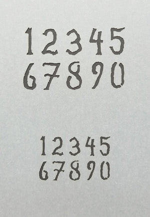 RT-Diorama 35608 Airbrush Stencil: Painted Numbers 1/35 – immagine 2