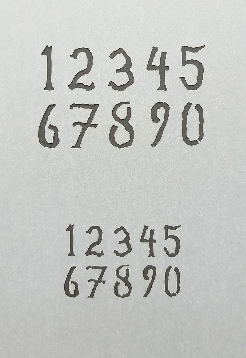 RT-Diorama 35608 Airbrush Stencil: Painted Numbers 1/35 – immagine 2