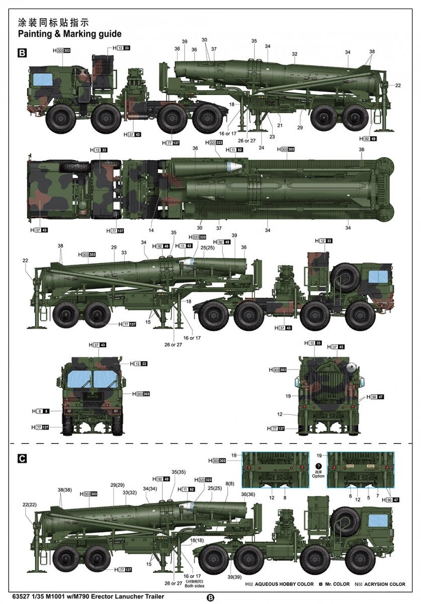 I Love Kit 63527 M1001 W/M790 Erector Lanucher Trailer 1/35 – immagine 7