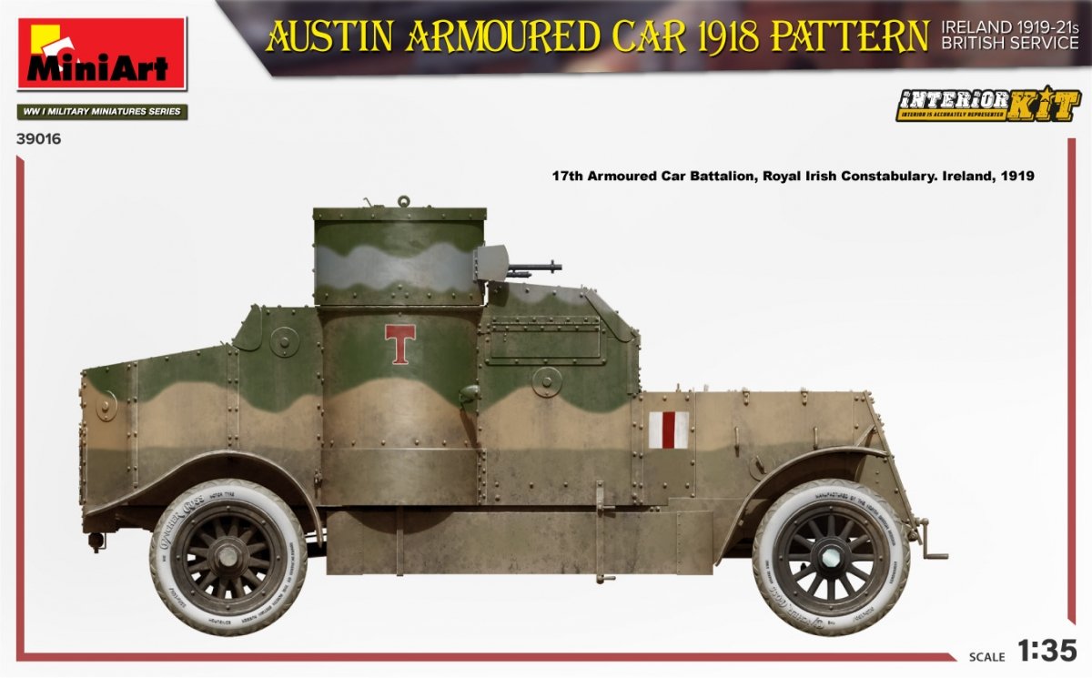 MiniArt 39016 Voiture blindée Austin modèle 1918. Irlande 1919-1921. Service britannique. Maquette intérieure 1/35 – image 2