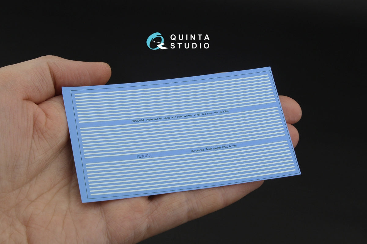 Quinta Studio QP00004 Waterline for ships and submarines. Width 0.6 mm, length 2820 mm. (for all kits)