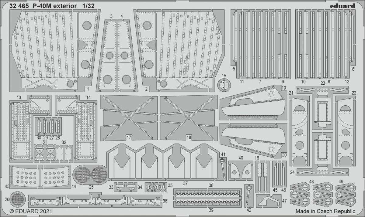 Eduard BIG33134 P-40M part II 1/32 – immagine 3