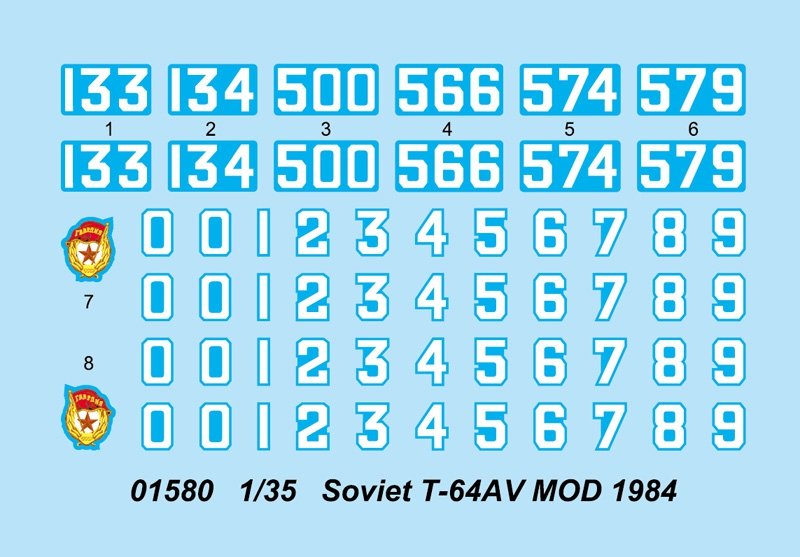 Trumpeter 01580 Soviet T-64AV MOD 1984 1/35 – imagen 10