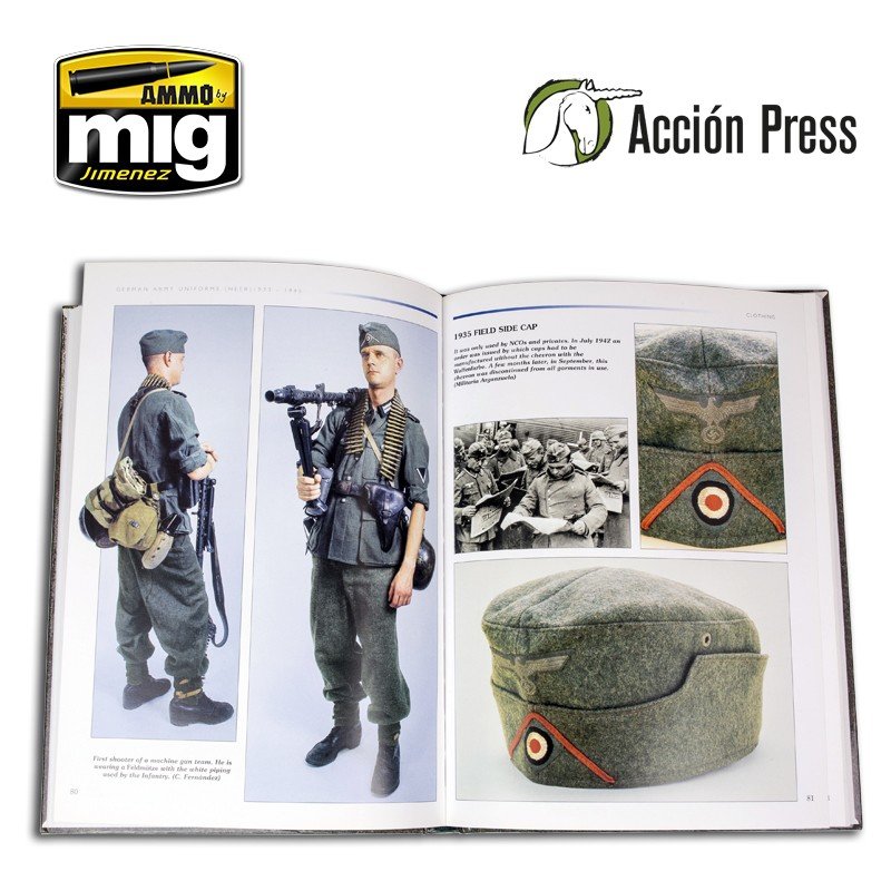 AMMO of Mig Jimenez EURO0026 GERMAN ARMY UNIFORMS - HEER (1933-1945) Englis – zdjęcie 8