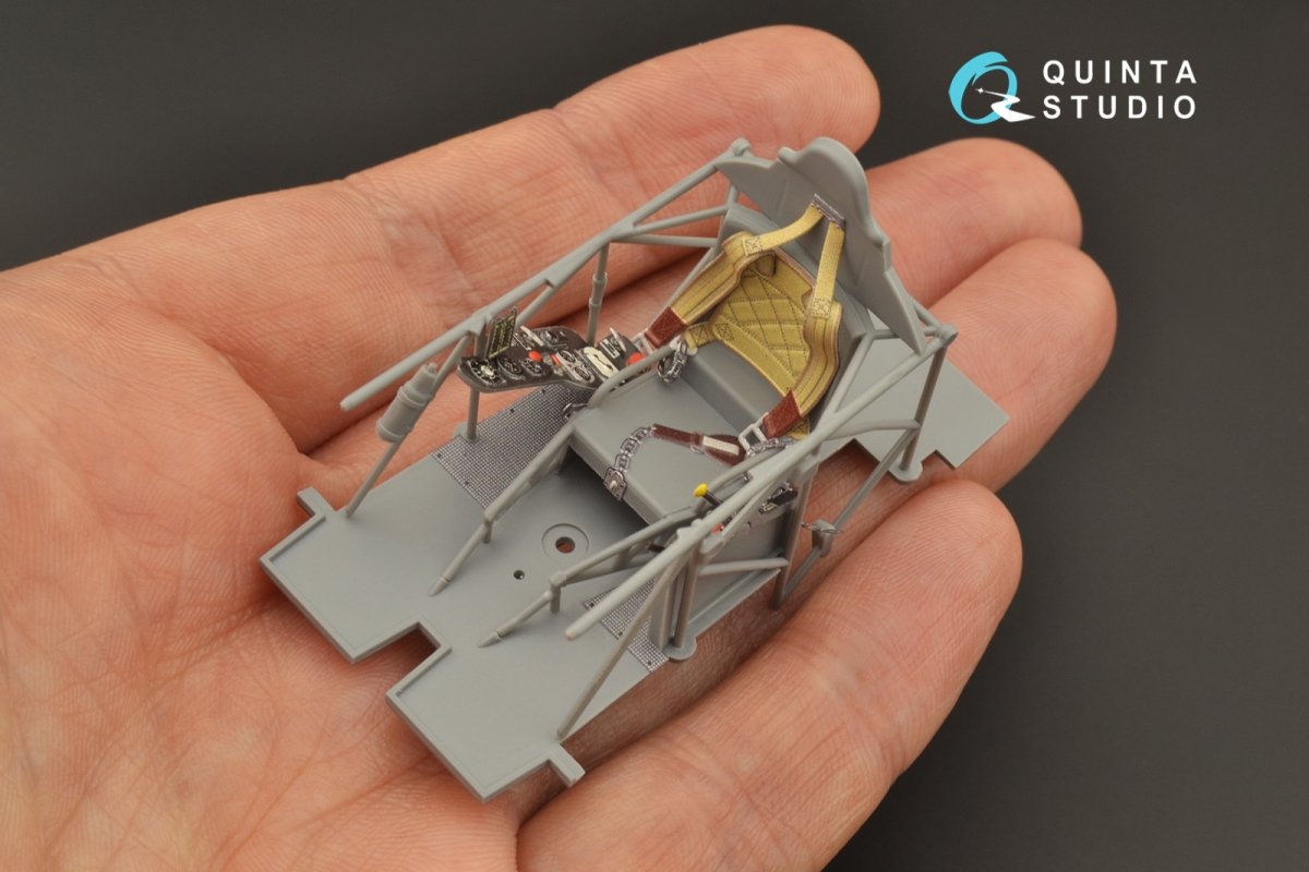 Quinta Studio QD32104 Fiat CR.42 3D-Printed &amp;amp; coloured Interior on decal paper (ICM) 1/32 – immagine 3