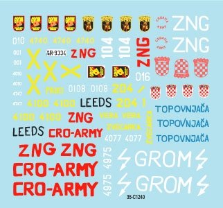 Star Decals 35-C1240 2S1 Gvozdika, M-84 MBT, BTR-50PU, ZSU-57-2 SPAAG, M36B1 and M36B2 1/35 – zdjęcie 3