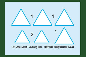 Hobby Boss 83843 Soviet T-35 Heavy Tank 1938/1939 1/35 – Bild 3
