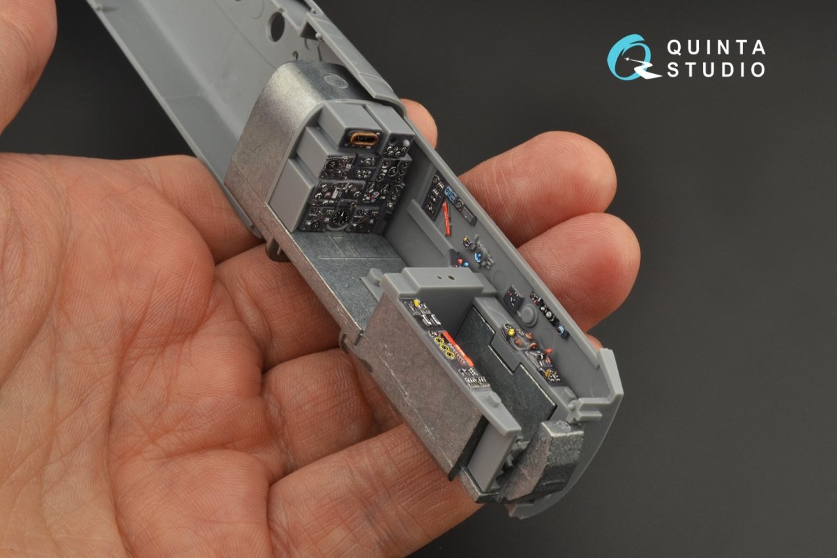 Quinta Studio QD48229 He 219 3D-Printed &amp;amp; coloured Interior on decal paper (Tamiya) 1/48 – immagine 2