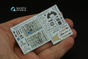 Quinta Studio QD48391 Macchi C.205 Veltro 3D-Printed &amp;amp; coloured Interior on decal paper (Hasegawa/Italeri) 1/48 – zdjęcie 3