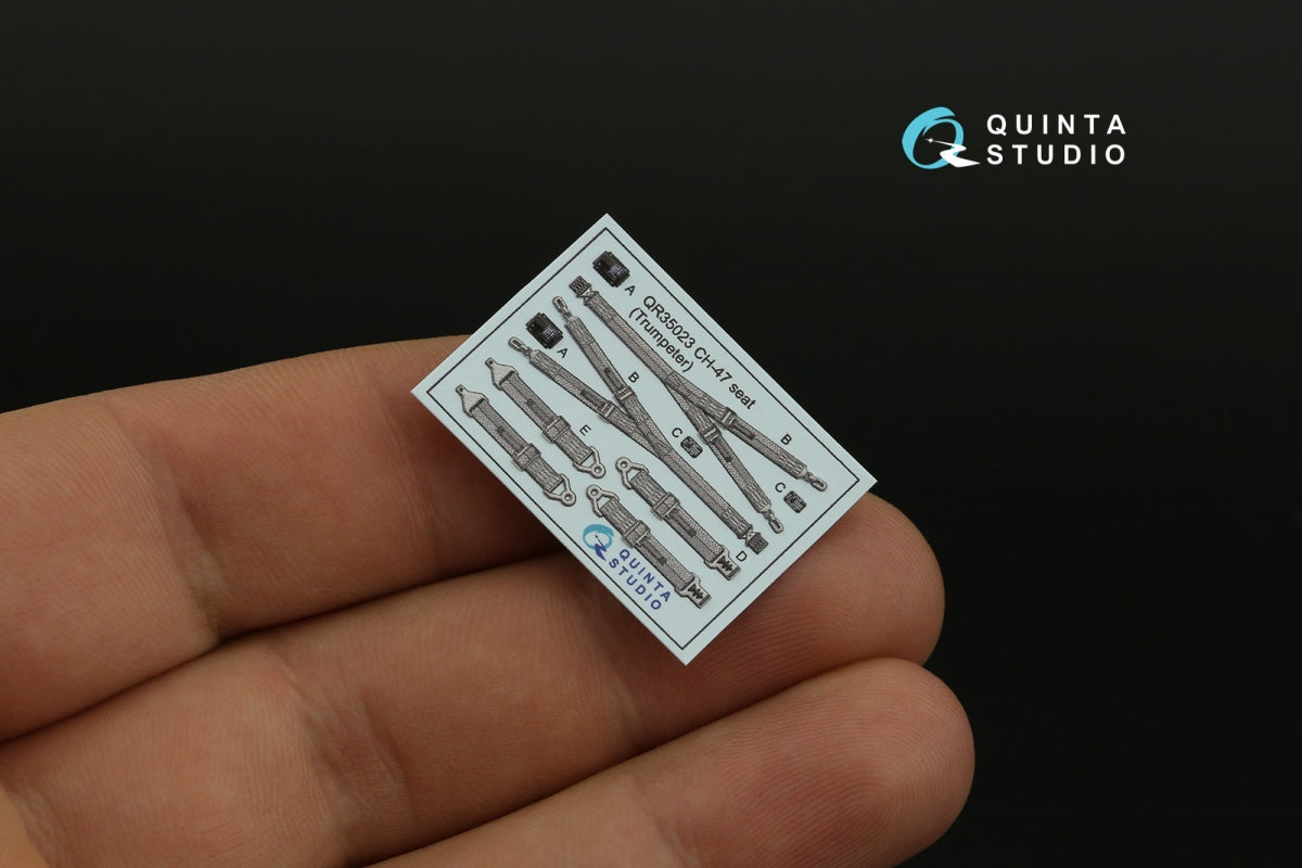 Quinta Studio QD35123 CH-47A 3D-Printed coloured Interior on decal paper (Trumpeter) 1/35 – immagine 10