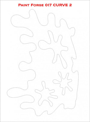 Paint Forge PFST017L STENCIL - CURVE 2 – imagen 2