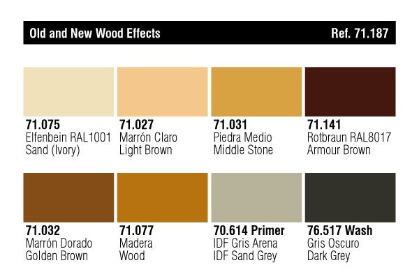 Vallejo 71187 Old New Wood Effects Set – imagen 2