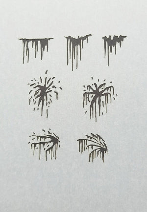 RT-Diorama 35610 Airbrush Stencil: Splashes and Leaks 1/35 – image 2