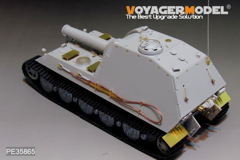 Mortier automoteur lourd allemand BAR 305 mm de la Seconde Guerre mondiale, modèle Voyager PE35865, pour maquette TRUMPETRER au 1/35 – image 5
