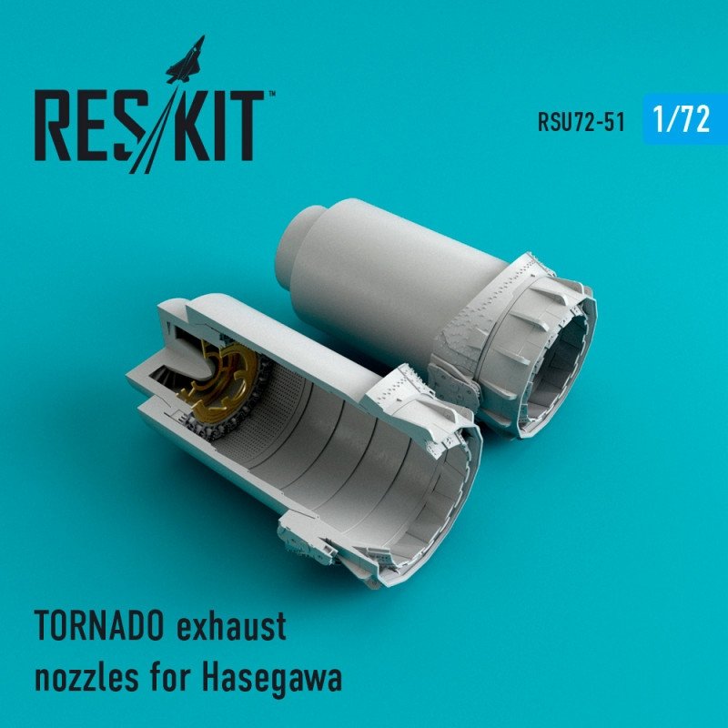 RESKIT RSU72-0051 Tornado exhaust nozzles for Hasegawa 1/72