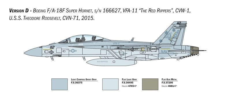 Italeri 2823 F/A-18F U.S. Navy Special Colors 1/48 – imagen 8