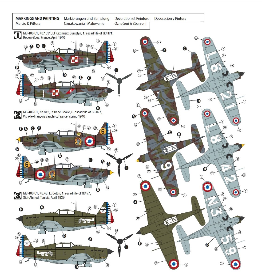 Hobby 2000 72031 Morane-Saulnier MS.406 1939-40 1/72 – Bild 2