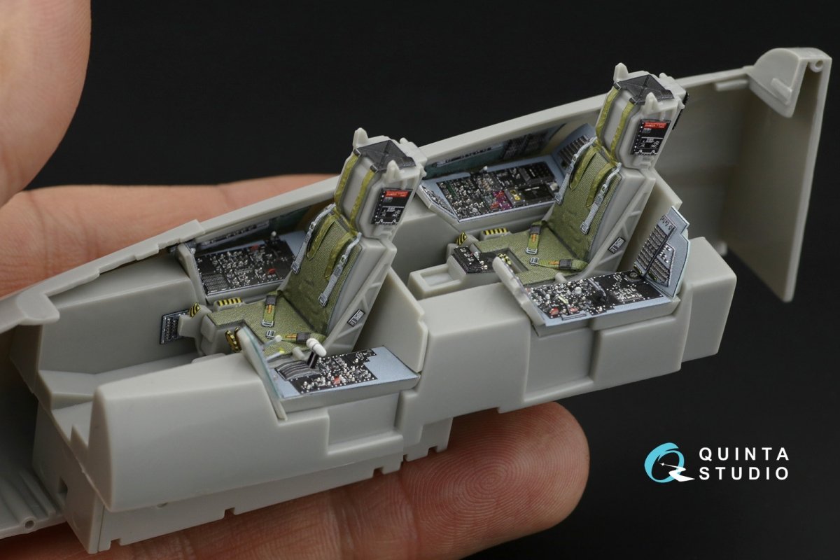 Quinta Studio QD48180 F-14D 3D-Printed &amp;amp; coloured Interior on decal paper (Hasegawa) 1/48 – immagine 2