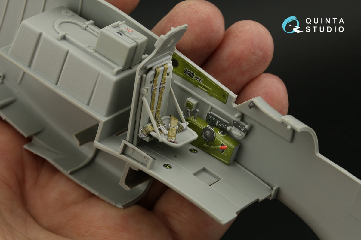 Quinta Studio QD32144 P-51D Mustang 3D-Printed &amp;amp; coloured Interior on decal paper (Trumpeter) 1/32 – immagine 11