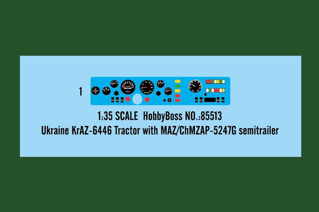Hobby Boss 85513 Ukraine KrAZ-6446 Tractor with MAZ/ChMZAP-5247G semitrailer 1/35 – imagen 4