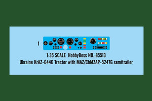 Hobby Boss 85513 Ukraine KrAZ-6446 Tractor with MAZ/ChMZAP-5247G semitrailer 1/35 – imagen 4