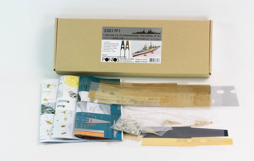 Pontos 35017F1 USS CA-35 Indianapolis 1945 Detail Up Set 1/350 – immagine 2