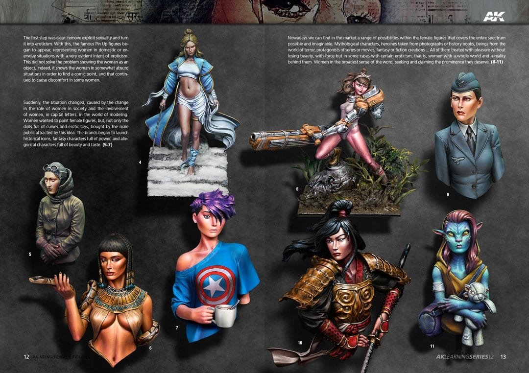AK Interactive AK520 Learning 12 Painting Female Figures English – immagine 3