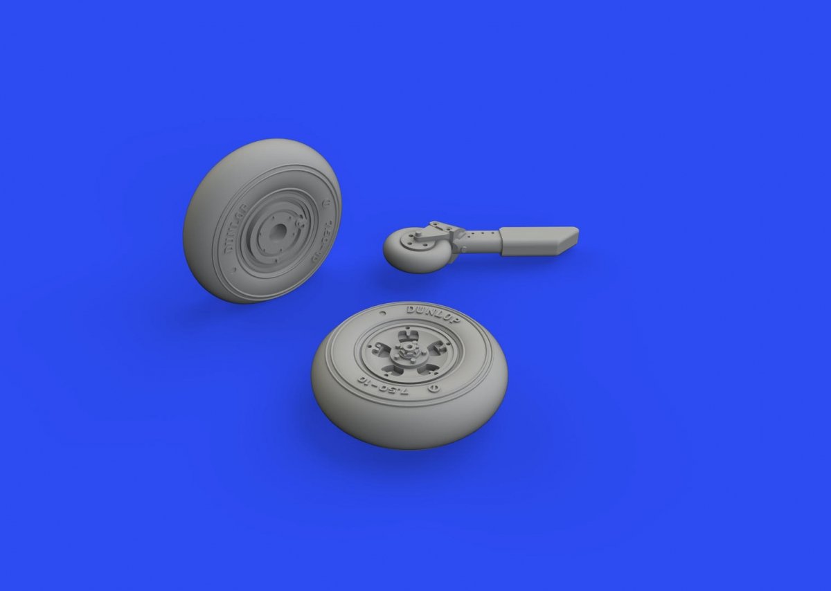Eduard 672249 Spitfire Mk. Vc wheels for Airfix 1/72 – zdjęcie 2