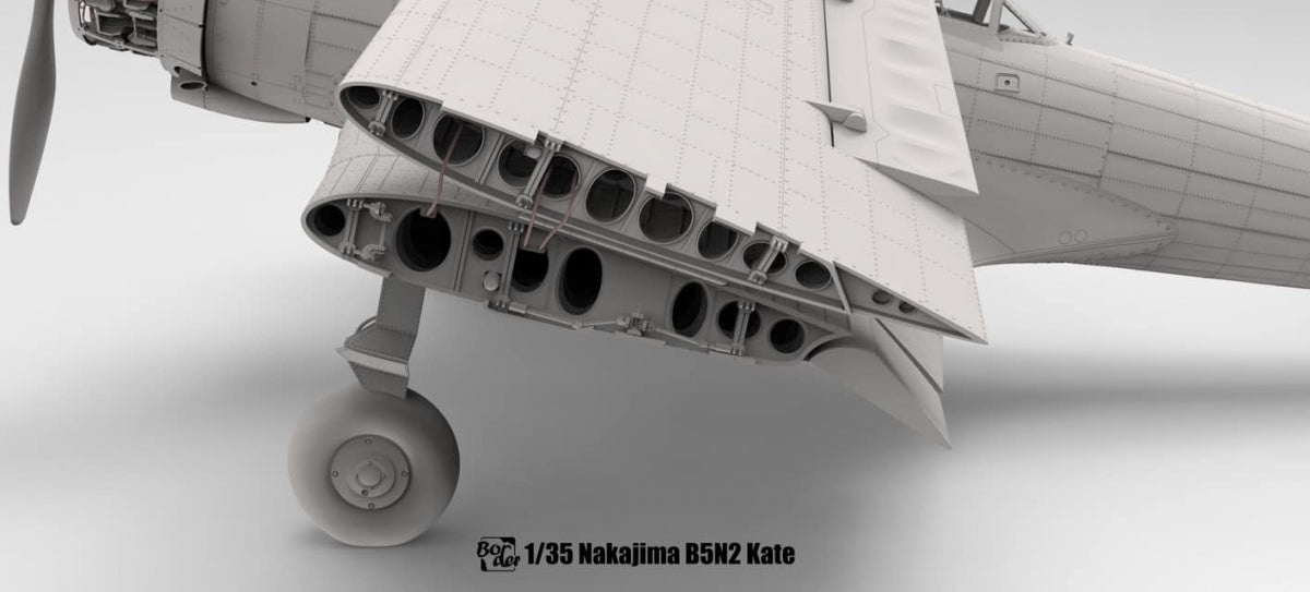Border Model BF-005 Nakajima B5N2 Type 97 Carrier Attack Bomber &amp;quot;Kate&amp;quot; w/ Full interior 1/35 – immagine 9