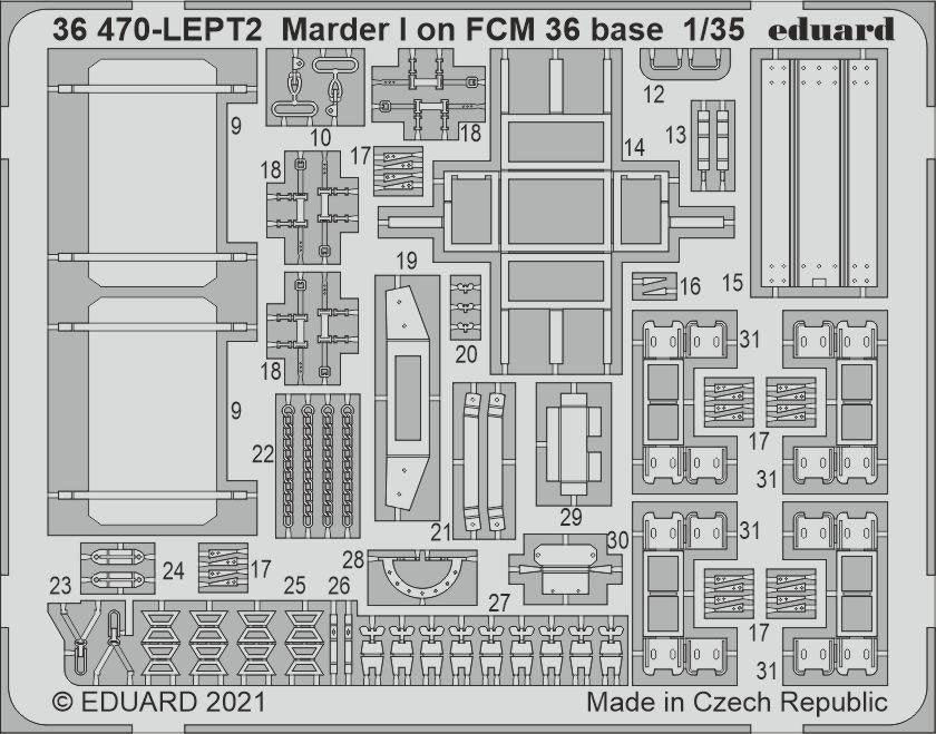 Eduard 36470 Marder I on FCM 36 base ICM 1/35 – Bild 2