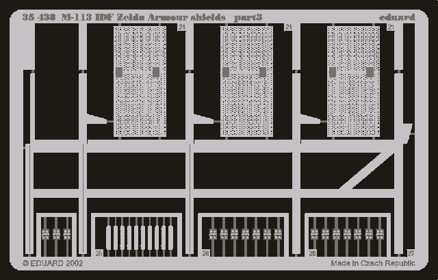 Eduard 35438 M-113 IDF Zelda armour shields 1/35 Academy – immagine 3