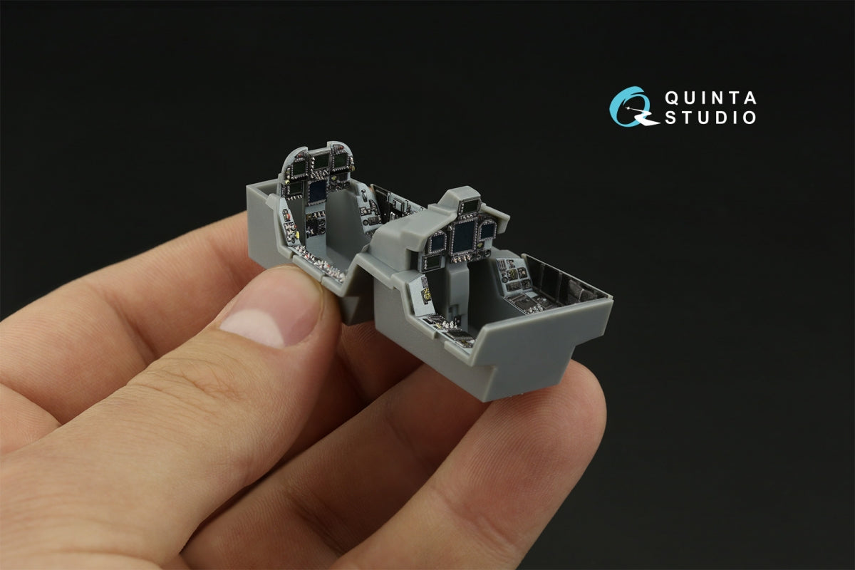 Quinta Studio QD48373 F/A-18F late / EA-18G 3D-Printed &amp;amp; coloured Interior on decal paper (Hobby Boss) 1/48 – imagen 10