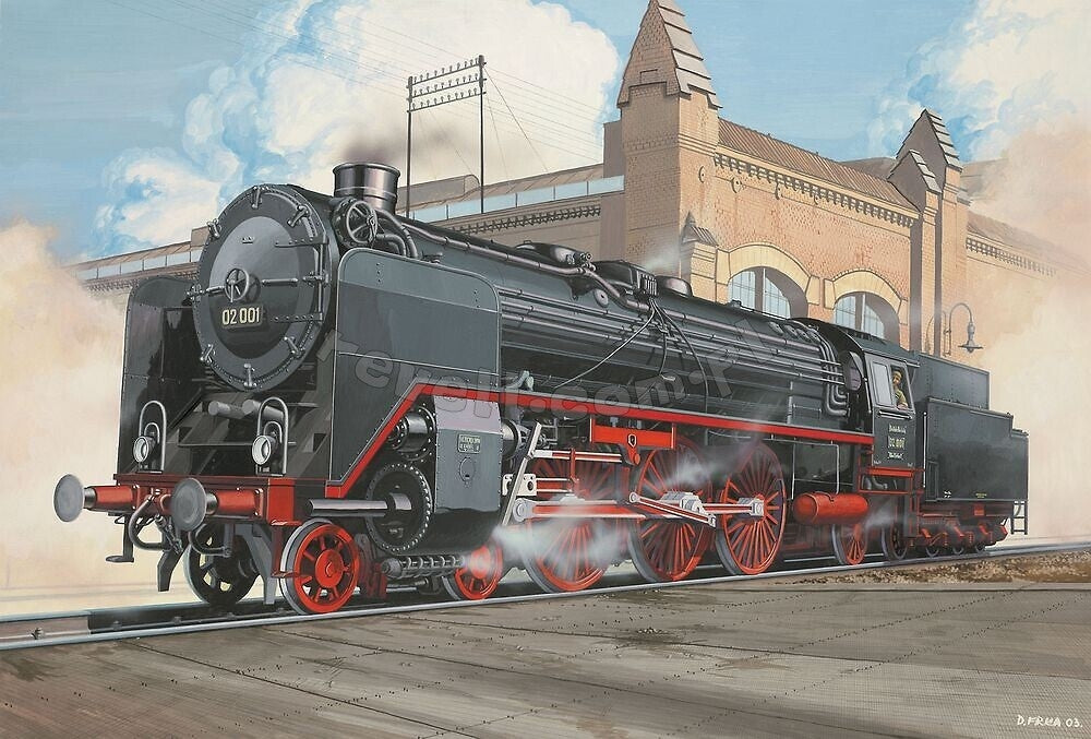 Revell 62171 Express locomotive BR 02 - Tender 2&amp;#39;2&amp;#39;T30 Model Set ( H0 ) 1/87 – immagine 2