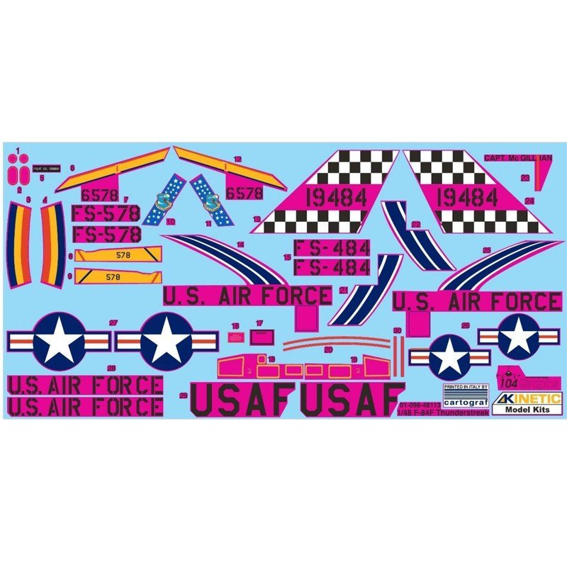 Kinetic K48113 F-84F USAF 1/48 – image 3