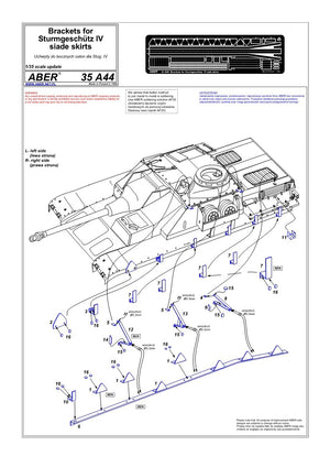 Aber 35A044 Uchwyty do bocznych osłon dla Stug-a IV 1/35 – Bild 4