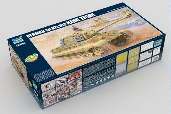 Trumpeter 00910 German Kingtiger 2in1 (Henschel Turret Porsche Turret) 1/16 – zdjęcie 2