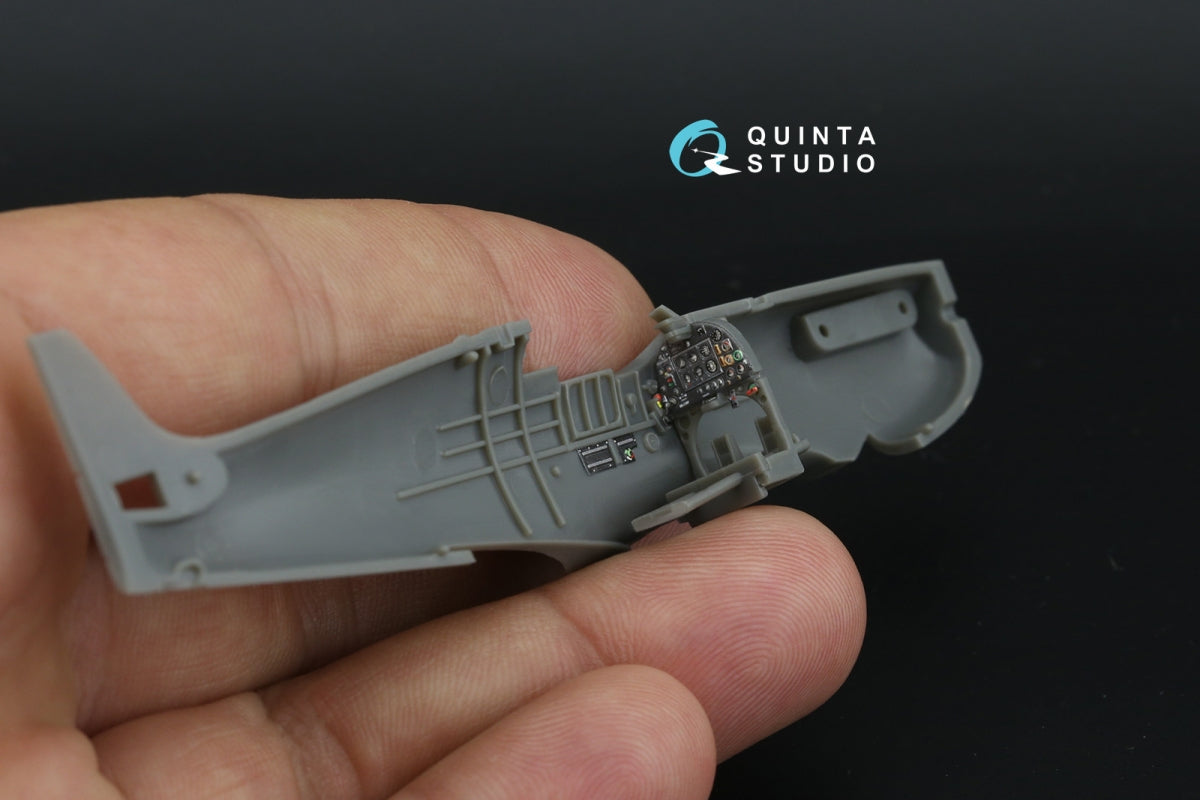 Quinta Studio QD72226 Spitfire Mk.Iа 3D-Printed &amp; coloured Interior on decal paper (Airfix) 1/72