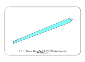 Aber 72L-71 Germ.88 mm Kw.K. 43 L/71 E-50 Barrel (one part) 1/72 – immagine 8