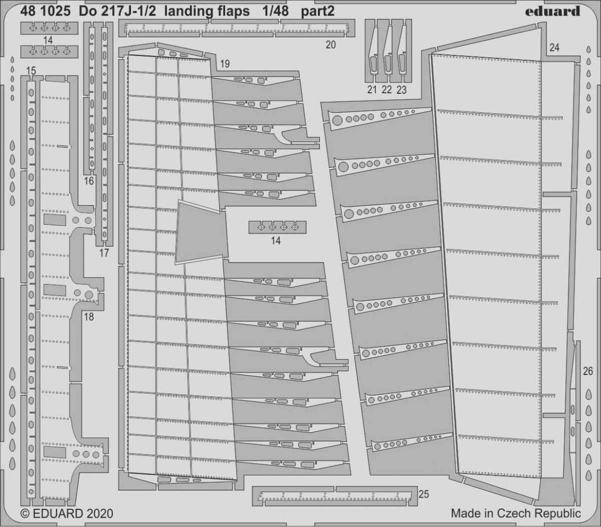 Eduard 481025 Do 217J-1/2 landing flaps 1/48 ICM – Bild 2