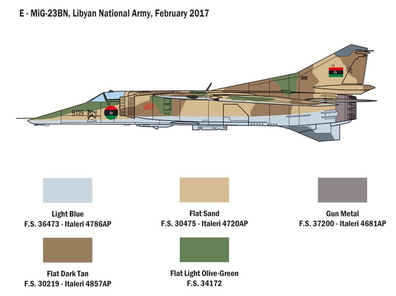 Italeri 2798 MiG-23 MF/BN FLOGGER 1/48 – Bild 8