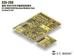 E.T. Model E35-293 U.S. M4A3（76）W Sherman Medium For Meng TS-043 Tank – Bild 2