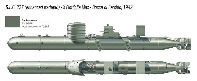 Italeri 5621 S.L.C. MAIALE with crew 1/35 – imagen 7