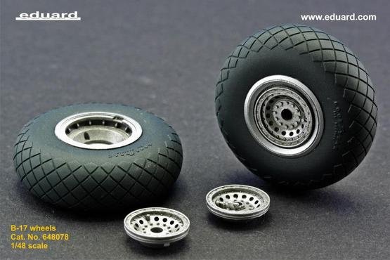 Eduard 648078 B-17 wheels 1/48 REVELL, MONOGRAM – immagine 4