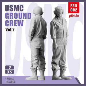 Gloria F35002 USMC Ground Crew Type 2 3D Printed Figures 1/35 – immagine 2